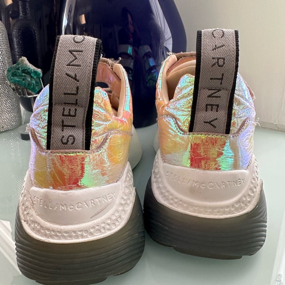 Stella McCartney Iridescent iridescent sneakers woman’s size 6 1/2   - 7 - Picture 13 of 16